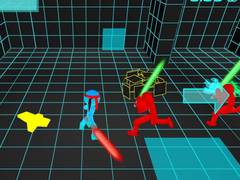 Jwèt Stickman Neon Sword Fighting