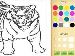 Jwèt Tiger Coloring Book