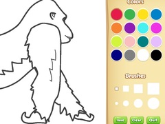 Jwèt Gorilla Coloring Book for Kids