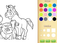 Jwèt Farm Animals Coloring Book for Kids