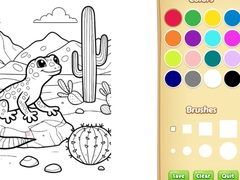 Jwèt Desert Animals Coloring Book for Kids