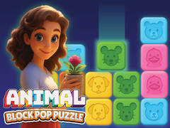 Jwèt Animal Block Pop Puzzle