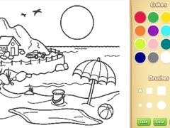 Jwèt Beach Coloring Book For Kids