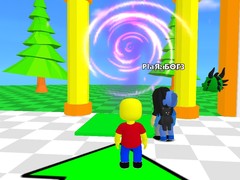 Jwèt Roblox: The Floor is LAVA Challenge