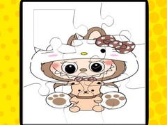Jwèt Labubu Jigsaw Puzzles for Kids Game