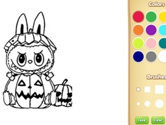 Jwèt Halloween Labubu Coloring & Drawing Game