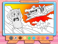 Jwèt Coloring Book: Bombardino Crocodilo