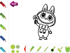 Jwèt Labubu Coloring Pages