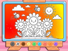 Jwèt Coloring Book: Happy Flower