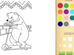 Jwèt Circus Animals Coloring Book