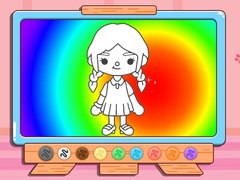 Jwèt Coloring Book: Toca Boca Girl