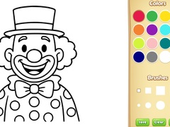 Jwèt Clown Coloring Book