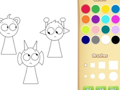 Jwèt Sprunki Coloring Pages