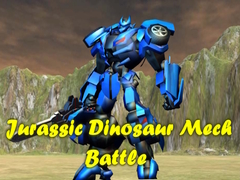 Jwèt Jurassic Dinosaur Mech Battle