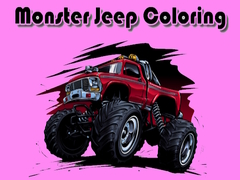 Jwèt Monster Jeep Coloring