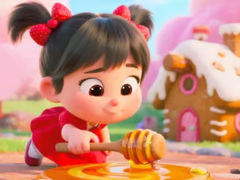 Jwèt Jigsaw Puzzle: Honey Girl Candy House