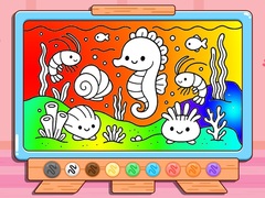 Jwèt Coloring Book: Kawaii Sea Animals