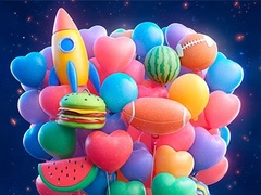 Jwèt Merge 3D - Match 3 Balloons