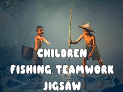 Jwèt Children Fishing Teamwork Jigsaw