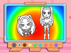 Jwèt Coloring Book: Mira Kpop Demon Hunters