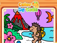 Jwèt Color By Code Volcano Hedgehog