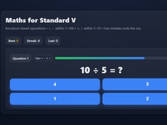 Jwèt Maths For Class V