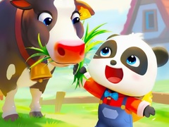 Jwèt Jigsaw Puzzle: Baby Panda Cow Ranch