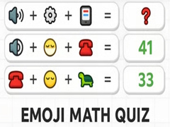 Jwèt Emoji Math Quiz