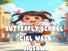 Jwèt Butterfly School Girl Walk Jigsaw