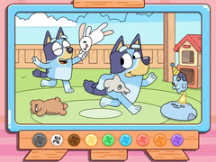Jwèt Coloring Book: Bluey & Bingo Chasing Play