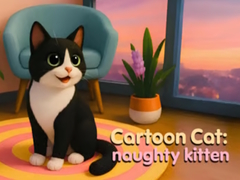 Jwèt Cartoon Сat: naughty kitten