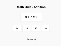 Jwèt Math Quiz Addition