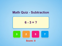 Jwèt Math Quiz - Subtraction