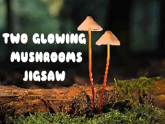 Jwèt Two Glowing Mushrooms Jigsaw