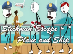 Jwèt Stickman Escape - Plane and Ship