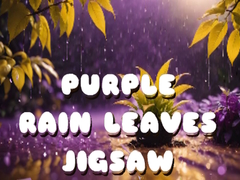 Jwèt Purple Rain Leaves Jigsaw