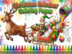 Jwèt Christmas Reindeer Coloring Pages
