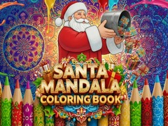 Jwèt Santa Mandala Coloring Book