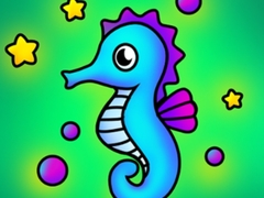 Jwèt Seahorse Coloring
