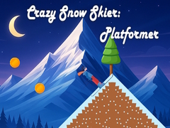 Jwèt Crazy Snow Skier: Platformer