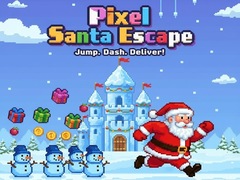 Jwèt Pixel Santa Escape