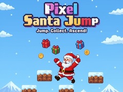 Jwèt Pixel Santa Jump