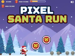 Jwèt Pixel Santa Run