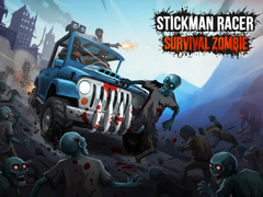 Jwèt Stickman Racer Survival Zombie