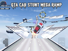 Jwèt GTA Car Stunt Mega Ramp