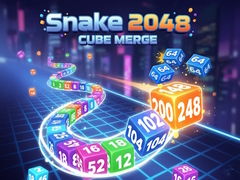 Jwèt Snake 2048: Cube Merge