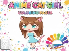 Jwèt Anime Cat Girl Coloring Pages