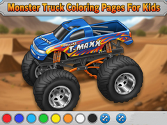 Jwèt Monster Truck Coloring Pages For Kids