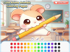 Jwèt Cute Anime Animals Coloring Pages