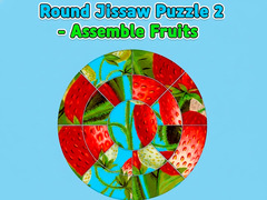 Jwèt Round jigsaw Puzzle 2 - Assemble Fruits